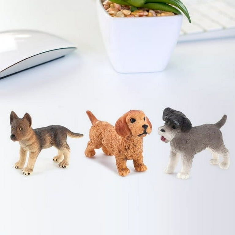 Mini plastic dog figurines sale