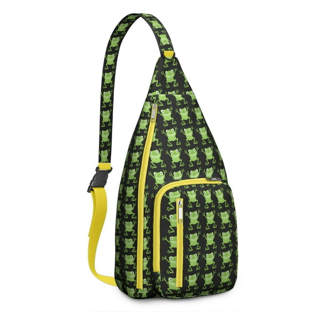 Abstract Art Sling Backpack - Modern Gallery Style Print Crossbody Bag, Fashionable for Work & School
