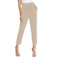 thumbnail image 5 of Pantalones de mujer 9/10 pantalones de cintura alta Slim Fit para pantalones casuales de oficina lápiz Caqui XXXL Yuyangstore Pantalones de mujer, 5 of 7
