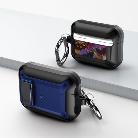 Duo Shield Secure Lock Designed For Airpods Pro With Hook  Blue/Black price history on PriceWatchPro