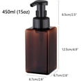 thumbnail image 2 of 15oz/450ml Pump Bottle Dispenser,Happon 2Pack Refillable Square Plastic Lotion Dispenser Empty Pump Bottle for Essential Oil Soap Lotion Shampoo, Bathroom/Kitchen/Travel, 2 of 6