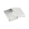 thumbnail image 2 of Portable Storage Tins, Rectangular Transparent Window Lid Metal Organizer Box, Craft Supply Container, Metal Case for Handmade Jewelry, False Nails, Office Tiny Stationery Sundries, 2 of 6