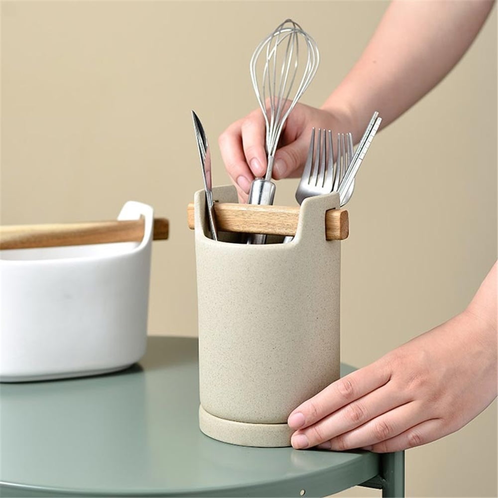 Kitchen Utensil Holder Ceramic Utensil Crock Cooking Tool Spatula Organizer