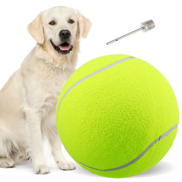 Pelota de tenis gigante de 24 cm (9,5 pulgadas) para juguetes grandes de mascotas / para exteriores / deportes / playa