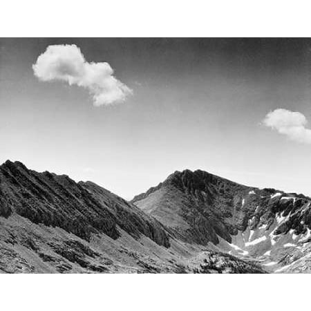 1936 Replica Sky King - Coloseum Mountain Kings River Canyon proVintageed as a national park California 1936 Poster Print by Ansel Adams