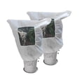 thumbnail image 3 of Plant Frost Protector Bag 24x31in with Drawstring Non-Woven Winter Cover for Shrubs Trees Potted Plants Cold Weather Freeze/Guard Garden Warming Jacket White, 1Pcs, D, 3 of 3