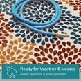 thumbnail image 3 of Well Woven Senna Ivory Floral Indoor/Outdoor High-Low Pile Area Rug 7'10" x 9'10", 3 of 8