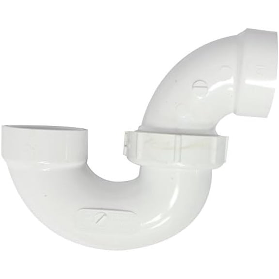 193211N PVC DWV P-Trap with Union, 1 1/2-Inch, White$$Plumbing & HVAC