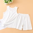 thumbnail image 7 of Cethrio Boys' Summer Short Sets, 2 PC Sleeveless Casual Cotton Kids Clothing Sets White Size 14, 7 of 7