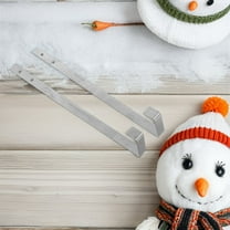 SEWCHICS Set of 2 Plated Wreath Hanger Hooks, Heavy Duty Support for Large Door Decorations and Holiday Garlands