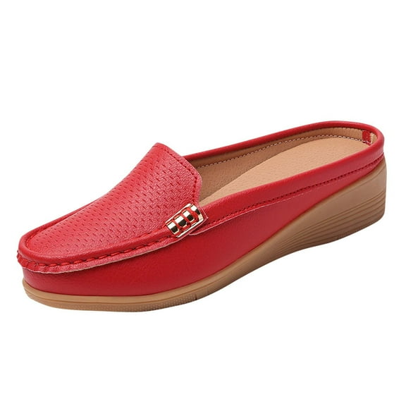 Orthopedic Women Shoes PU Leather with Arch Support Comfortable Walking Soft Sole Boat Shoes Women's Fashionable Casual Versatile Breathable Spring And Summer New Comfortable Flat Casual Loafers