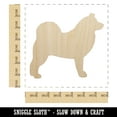 thumbnail image 2 of Alaskan Malamute Dog Solid Wood Shape Unfinished Piece Cutout Craft DIY Projects - 6.25 Inch Size - 1/4 Inch Thick, 2 of 7