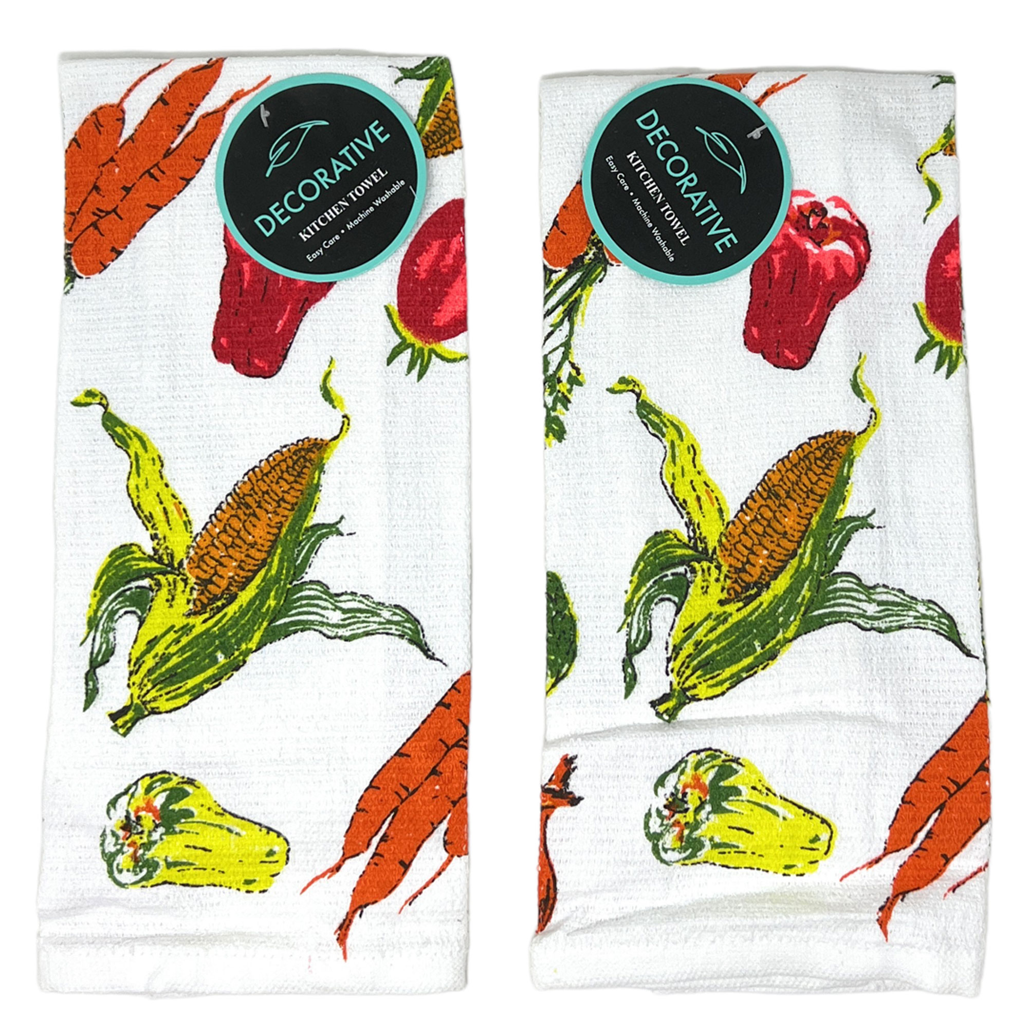 Northeast Home Goods 24" L x 16" W Printed Kitchen Dish Hand Towels