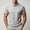 Beige, variant on Men's Subtle Marled Collared Shirt, Light Heathered Texture, Short Sleeve Casual Top Gray M