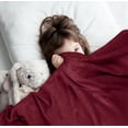 thumbnail image 5 of Utopia Bedding Fleece Blanket Queen Size Burgundy 300GSM Luxury Anti-Static Fuzzy Soft Microfiber Bed Blanket (90x90 Inch), 5 of 9