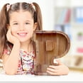 thumbnail image 6 of SPOORYYO Wooden Letter Money Box with Transparent Front - Eco-Friendly Kids' Savings Can for Birthday, Baptism, Christmas Gifts, and Home Decor, 6 of 6