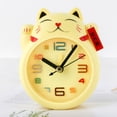 thumbnail image 2 of SXcggal One Cartoon Fortune Cat Alarm Clock Mini Desktop Study Decoration Children Cute Bedside Digital Alarm Clock Practical Multifunctional Artistic Desktop Decoration, 2 of 4