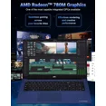 thumbnail image 5 of 17.3" IPS FHD-Gaming-Laptop, AMD Ryzen 7 8745HS 32GB DDR5 RAM 1TB SSD ( up to 4.9GHz) Radeon 780M Graphics Business Computer with 100W Type-C Backlit Keyboard, Fingerprint USB-C 4.0, 5 of 9
