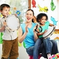 thumbnail image 2 of Monyance Hand Drum Wooden Handheld Tambourines with Jingle Bells for Adults - Black(10.04X10.04X1.97Inches), 2 of 10