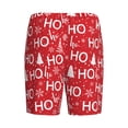 thumbnail image 2 of Lsque Christmas Hohoho Mens Sleep Pajama Shorts,Short Pajama Pants, Cotton Ultra-Soft Knit-Large, 2 of 9
