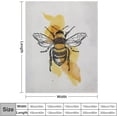 thumbnail image 3 of Bee Blanket Insect Honey Bumblebee Gift for Her Gift for Mum Blanket Soft Flannel Throw Blanket Gifts for Boys Girls Adults Comfy Cozy Couch Travel Blankets for Living Room, 40X50 Inches, 3 of 8