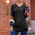 thumbnail image 3 of Vedolay Cute Sweaters Women's Fall Sweater 2023 Long Sleeve Soft Ribbed Knit Pullover Tops,Black S, 3 of 4