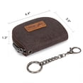 thumbnail image 5 of Wrangler Floral Tooling Small Keychain Wallet for Women RFID Blocking Credit Card Holder and Coin Purse, Coffee, 5 of 7