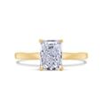 thumbnail image 3 of AFFY 1CT Moissanite Diamond Solitaire Engagement Ring For Women in 14K Yellow Gold over Silver-7.5, 3 of 6