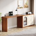 thumbnail image 3 of Tribesigns L Shaped Computer Desk, Modern Corner Home Office Desk for Home Office, Rustic Brown, 3 of 5