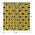 thumbnail image 5 of Yellow Boston Terrier and Flower Shower Curtain 72"x72" ,Bathroom Decorative Shower Curtains Set with 12 Hooks,Modern Waterproof Washable Shower Curtain, 5 of 6