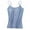 Blue, variant on Women Bras | Camisole Womens Tops with Built in Bra Neck Vest Padded Slim Fit Tank Tops | 1 X Vest Underwear Blue XL