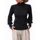 thumbnail image 1 of Suéteres de Otoño e Invierno para Mujer, Jerseys de Punto con Mangas Farol, Suéteres Tipo Top Negro XL, 1 of 10