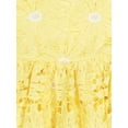 thumbnail image 6 of Kensie Girl Bow Strap Embroidered Heavy Lace Dress, Sizes 4-16, 6 of 7