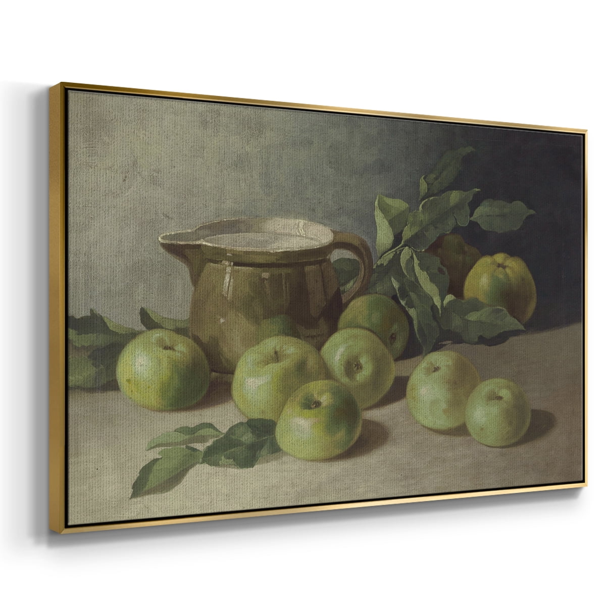 Vintage Botanical Print-LXXXVI By Wexford Home Framed in Gold Wood Gallery Wrapped Canvas 17 in. x 25 in.