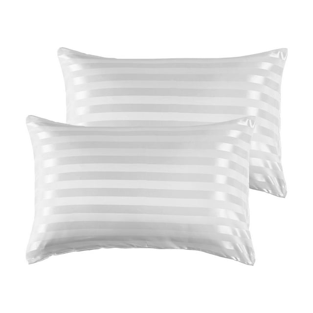 1 par de de almohada de de seda a rayas cómoda suave 51 cm x 66 cm almohada para el bnco Zulema Funda de almohada larga