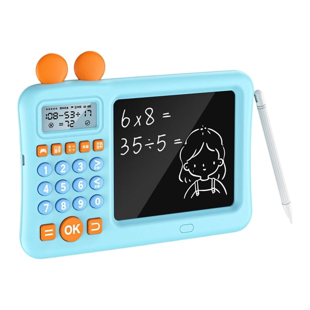Calculadora educativa jinwen de enseñanza de matemáticas juguete azul