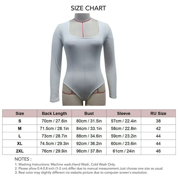 Body de manga larga para mujer, Body de manga larga para mujer Body de manga larga para mujer Body elástico de manga larga Experiencia incomparable