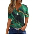 thumbnail image 2 of ATENAR Womens Shirts Soft Lightweight Shirts for Women Loose Tee Green 3XL, 2 of 6