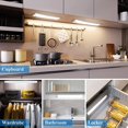 thumbnail image 6 of Motion Sensor Under Cabinet Lights,Rechargeable Battery Operated Lights, Wireless Closet Lights(6000K), 51-LED Under Counter Lights for Kitchen, Wardrobe, Bedroom (1Pack), 6 of 11