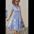 thumbnail image 2 of Vestido de Rayas Azul XL, 2 of 4