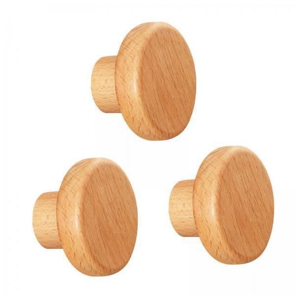 Perchero,Ganchos de madera para abrigos,bolsos resistentes montados en la pared,Ganchos de pared redondos,toalla decorativa rústica para baño,Soporte para colgar en la puerta,adorno circular
