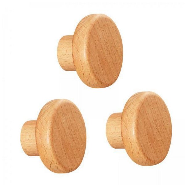 Perchero,Ganchos de madera para abrigos,bolsos resistentes montados en la pared,Ganchos de pared redondos,toalla decorativa rústica para baño,Soporte para colgar en la puerta,adorno circular
