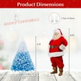 thumbnail image 3 of Gymax 5  FT Artificial Christmas Tree Hinged Snow Flocked Xmas Tree w/ 456 Lush Branch Tips, 3 of 9