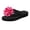 Hot Pink, variant on Womens Flower Flip Flops Bohemian Beach Casual Floral Black Memory Foam Platform Dress Slip on Slippers Summer Vacation Yoga Mat Cushion Thongs Slides Green Size 7