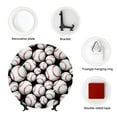 thumbnail image 4 of Sikiie Cute Baseball Bone China Decorative Plate Personality Ceramic Dinner Plate Crafts Decorative Ceramic Decorative Plate -6in, 4 of 6