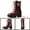 Burgundy, variant on Unique Bargains Women's Zipper Platform Chunky Heel Combat Boots