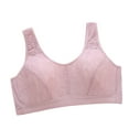 thumbnail image 2 of Lovskoo Women's Seamless Wireless Push Up Bras Comfort No Underwire No Button Bralettes Full Coverage Pullover T-Shirt Bra Purple, 2 of 5