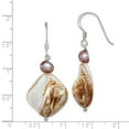 thumbnail image 2 of FB Jewels Sterling Silver Mother of Pearl & Light Brown FW Cultured Pearl Ear, 2 of 2