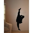 thumbnail image 2 of Wallhogs Martial Arts Kicking III Silhouette Cutout Wall Decal, 2 of 2