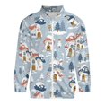 thumbnail image 3 of Lightweight Jacket for Men - Cute Mushroom Village Cuteness Casual Zip Up Bomber Jacket Men Spring Fall Windbreaker Coat with Pocket, 3 of 6